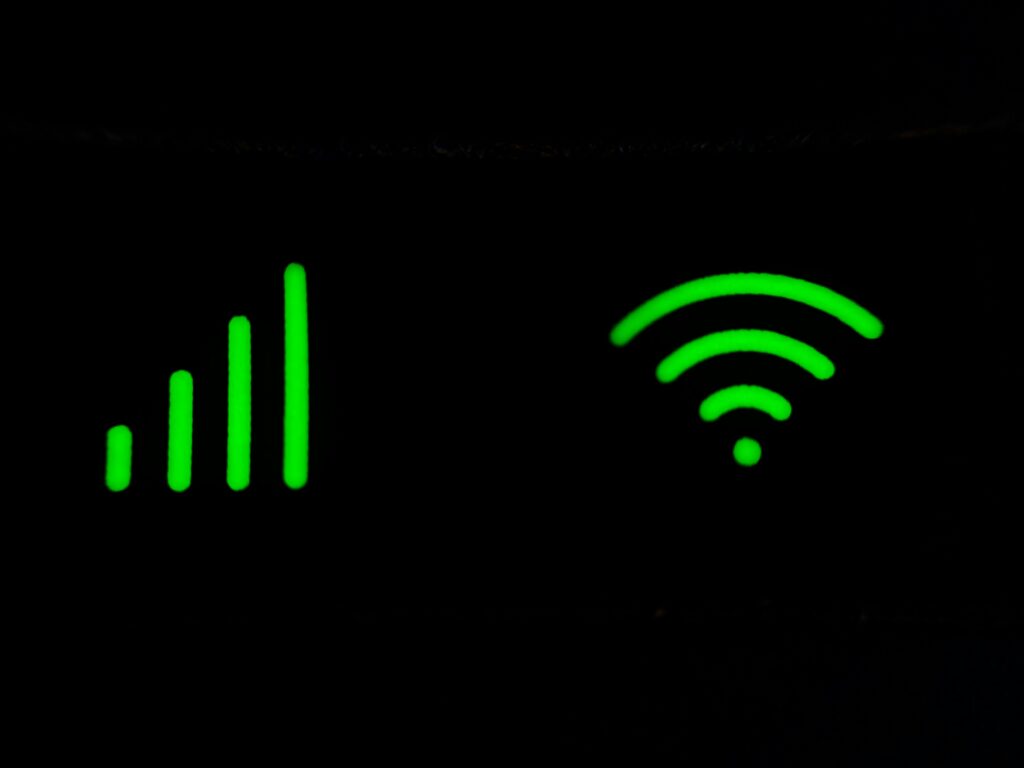Home internet connectivity equipment illustrating IPTV streaming data usage