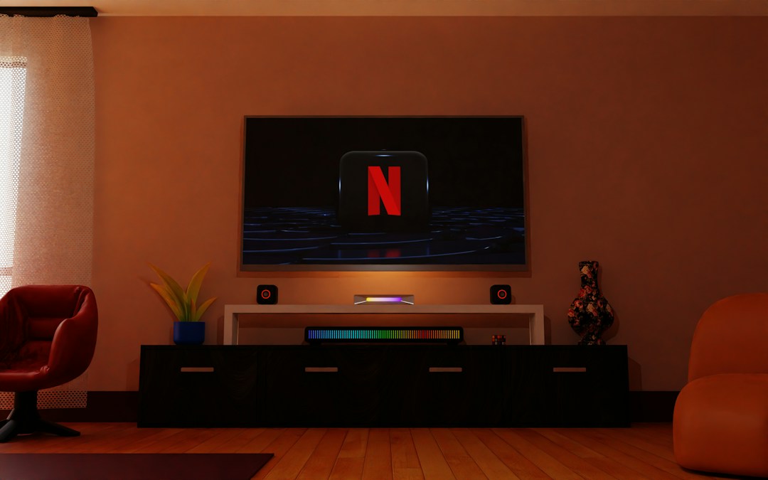 Home entertainment television setup for IPTV on Apple TV